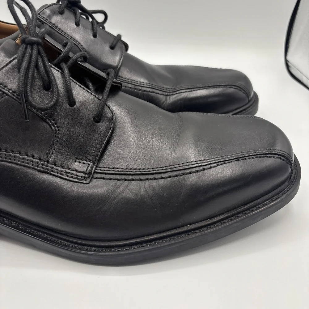 Johnston & Murphy‎ Men's Tabor Runoff Oxfords Shoes Black Leather Size 11.5